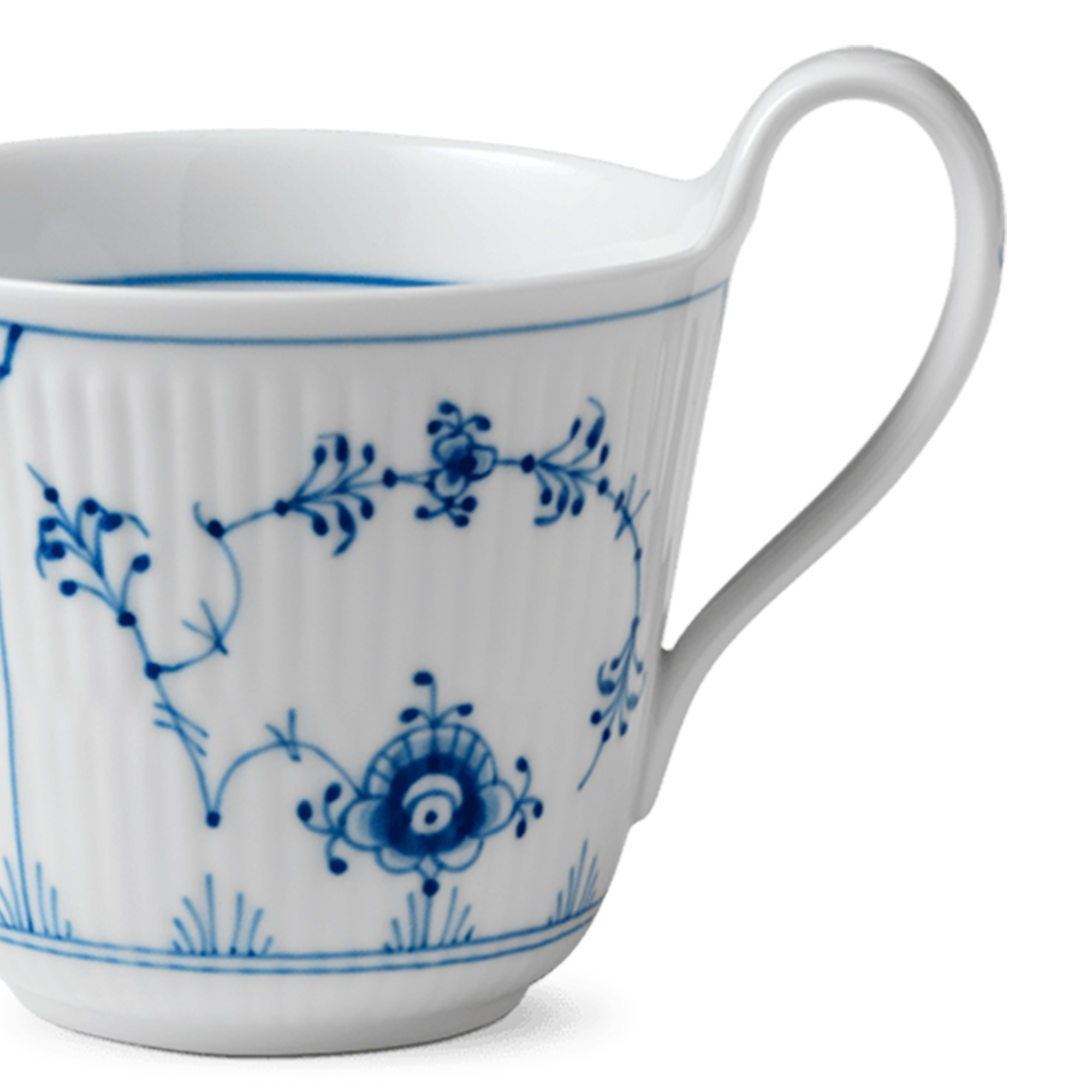 Zoom billed af Musselmalet Riflet Højhankskop 33 cl